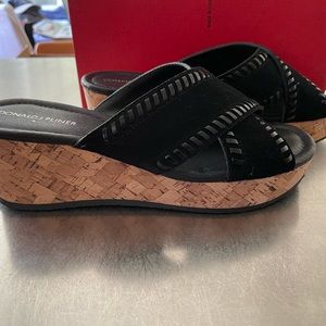 Donald J Pliner Black Sport Sandal